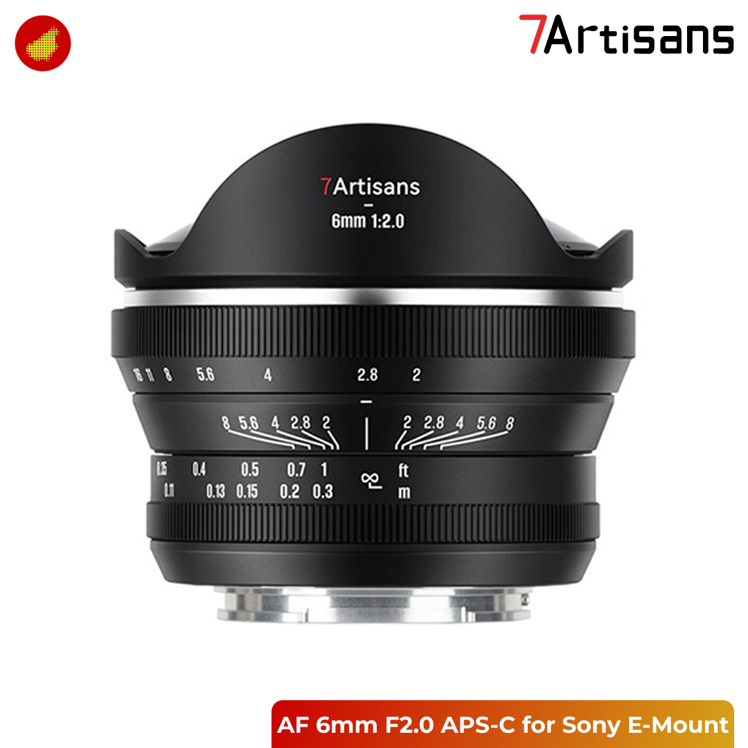 7Artisans AF 6mm F2.0 for Sony / Canon