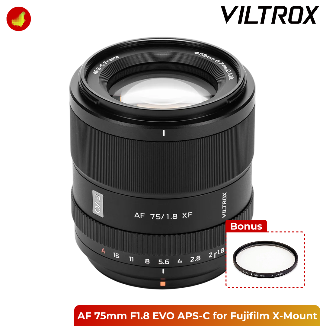 Viltrox AF 75mm F1.8 EVO for FUJIFILM