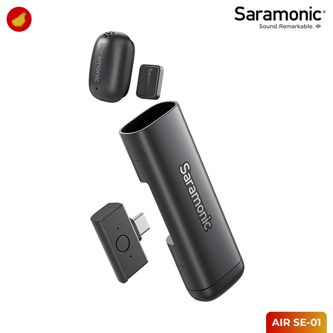 Saramonic AIR SE-01 (2 TX + USB-C RX + Charging Case)
