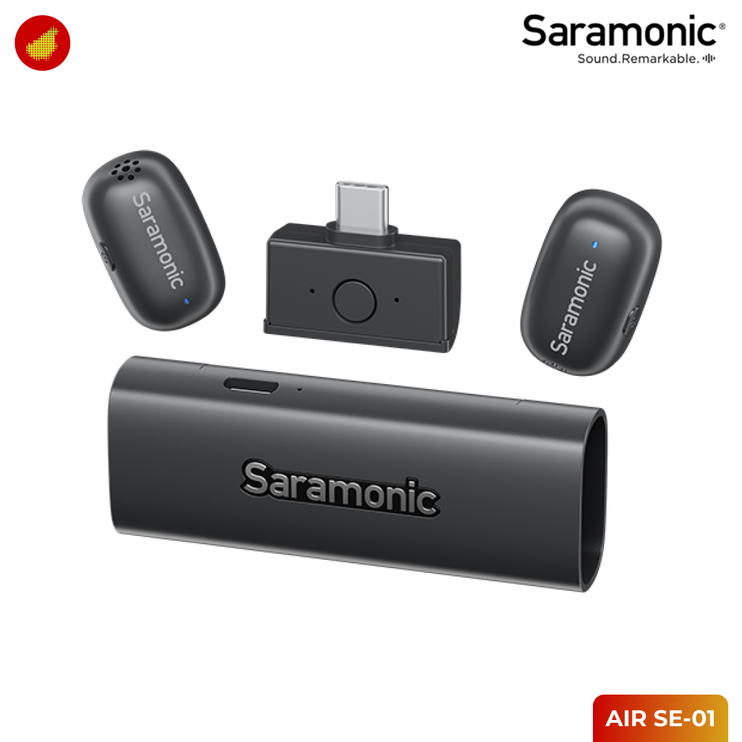 Saramonic AIR SE-01 (2 TX + USB-C RX + Charging Case)