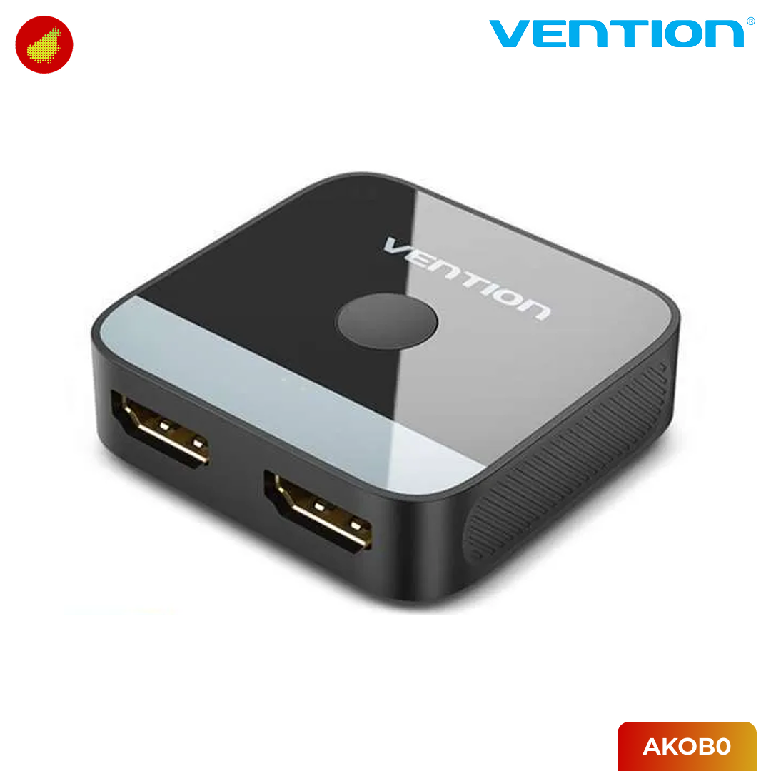 Vention 2-Port HDMI Bi-Direction 4K Switcher Black ABS Type