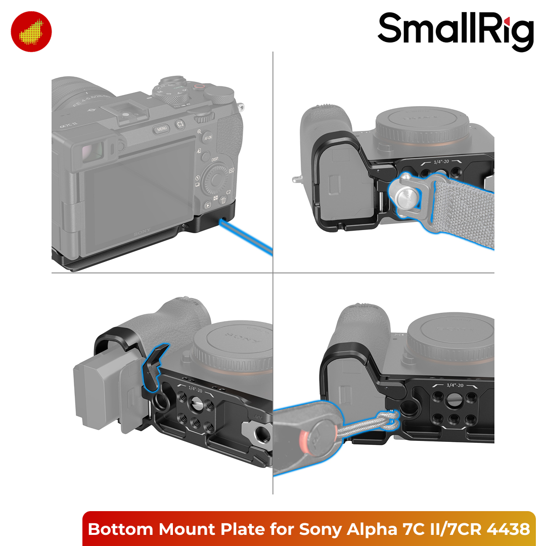 SmallRig Bottom Mount Plate for Sony Alpha 7C II/Alpha 7CR