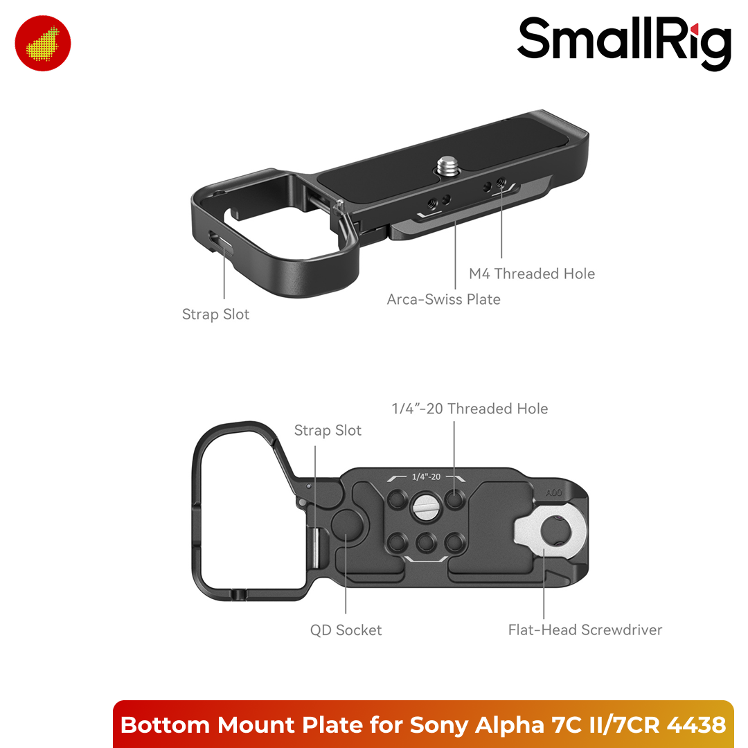 SmallRig Bottom Mount Plate for Sony Alpha 7C II/Alpha 7CR