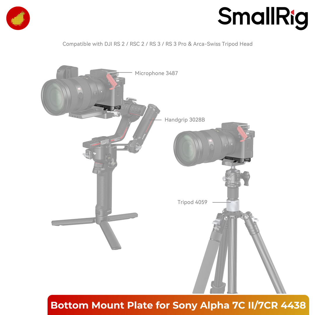 SmallRig Bottom Mount Plate for Sony Alpha 7C II/Alpha 7CR