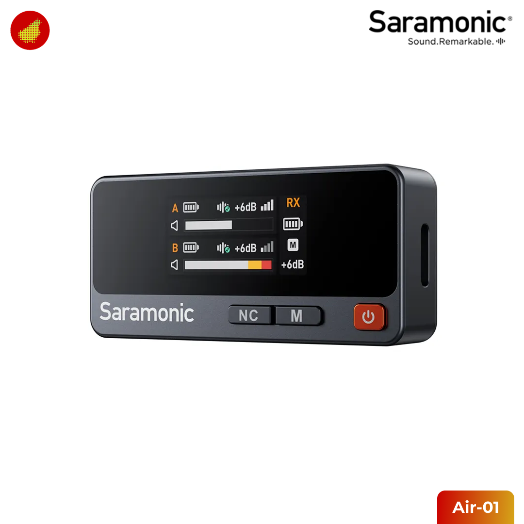 Saramonic Air-01 (2 TX + USB-C & 3.5mm TRS RX + Charging case)