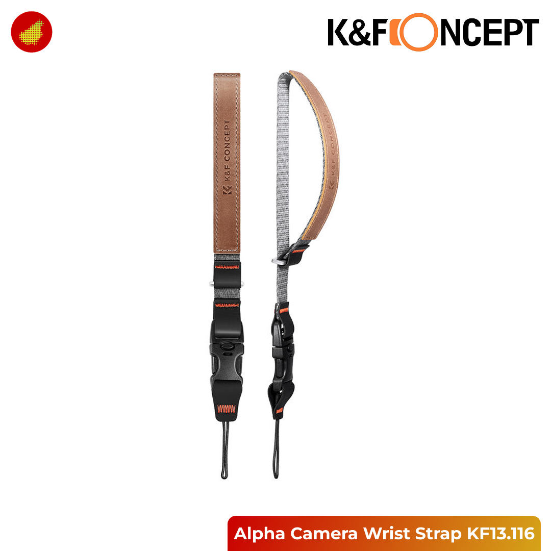 K&F Concept Alpha Camera Wrist Strap for Photographers - Khaki KF13.116