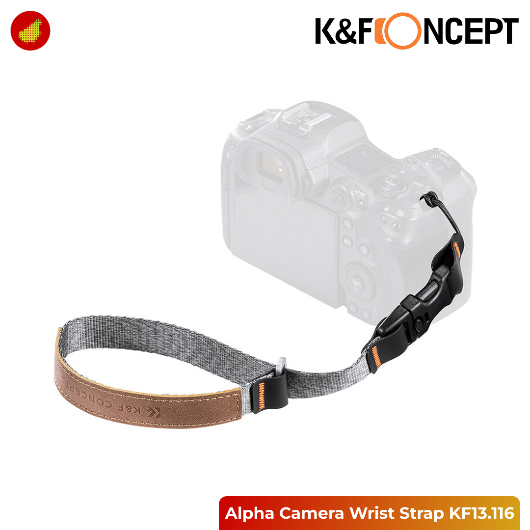 K&F Concept Alpha Camera Wrist Strap for Photographers - Khaki KF13.116