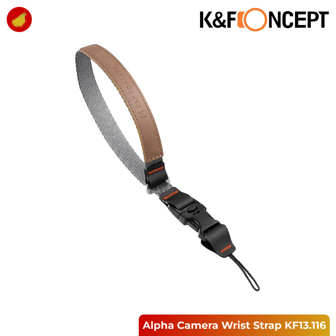 K&F Concept Alpha Camera Wrist Strap for Photographers - Khaki KF13.116