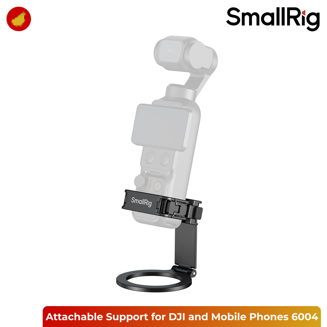 SmallRig Attachable Support for DJI Osmo Pocket 4P / 4 / 3, Xtra Muse, and Mobile Phones - 6004