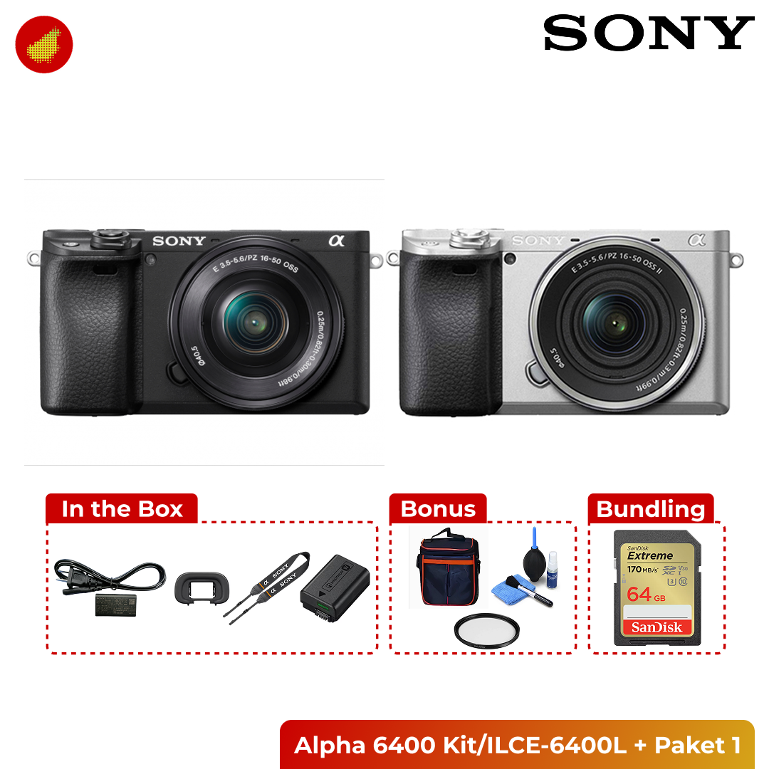 Sony Alpha 6400 Kit (SELP1650)