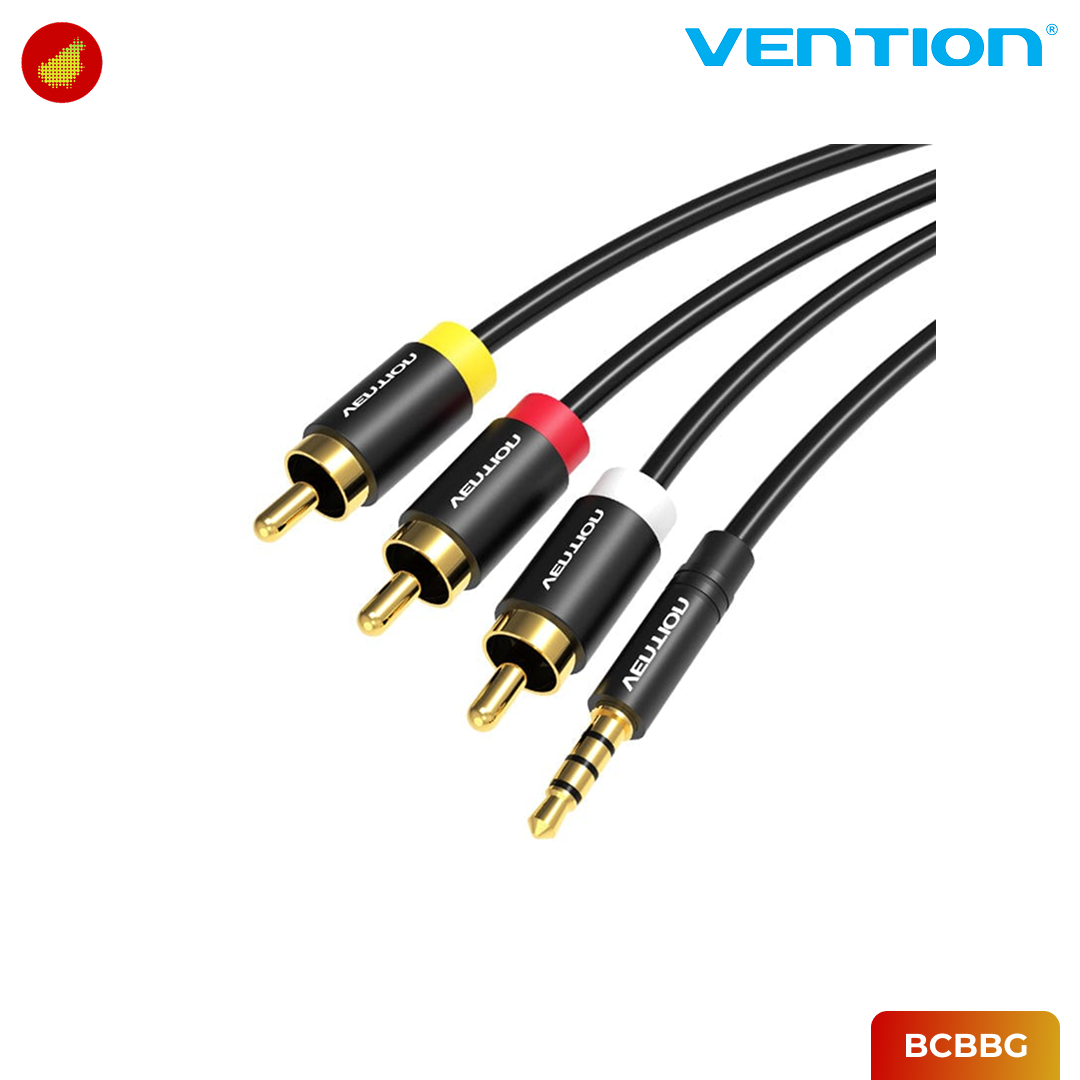 Vention 3.5mm Male to 3RCA Male AV Cable