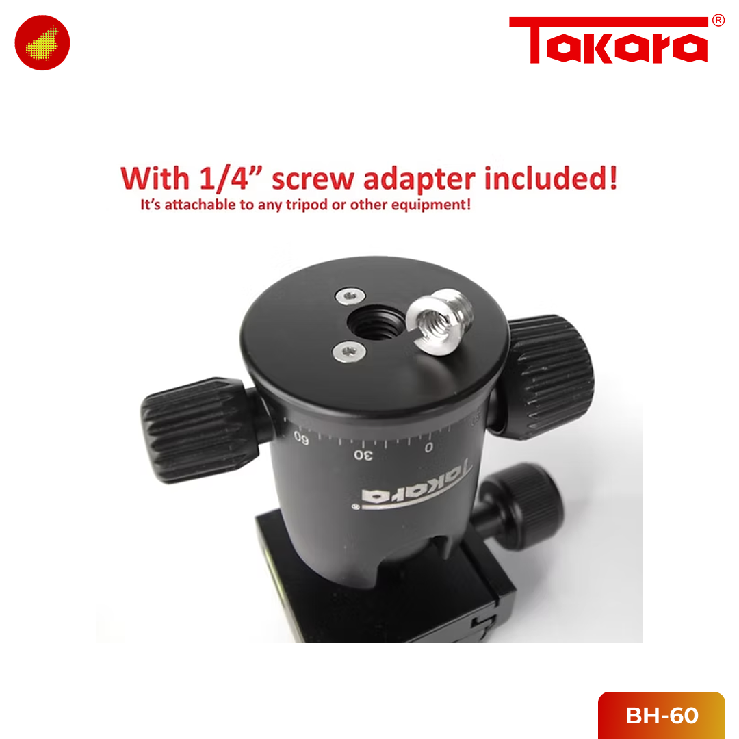 TAKARA BH-60 Ball Head with Arca Swiss Plate