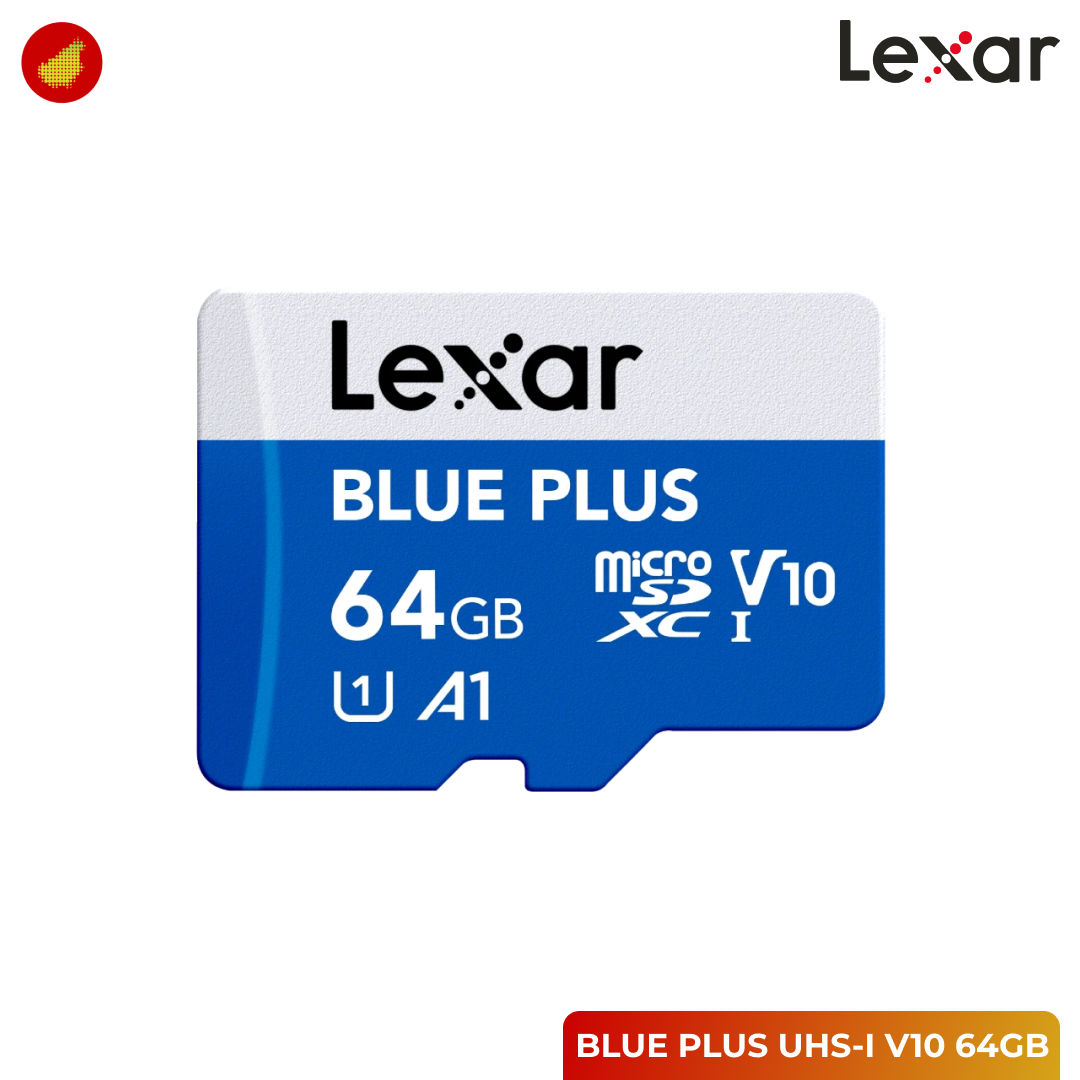 Lexar BLUE PLUS microSDHC/microSDXC UHS-I V10 Card 100MB/s - 32 GB | 64 GB
