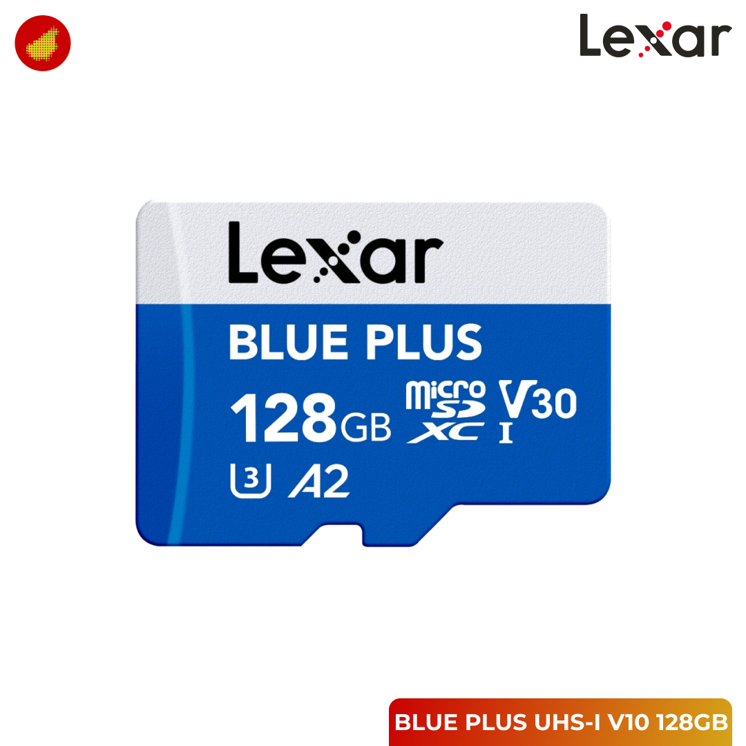 Lexar BLUE PLUS microSDHC/microSDXC UHS-I V10 Card 100-170MB/s - 32 GB | 64 GB | 128 GB