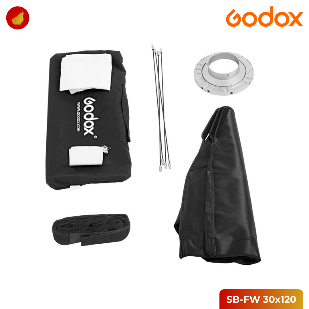 Godox Softbox SB-FW 30x120cm / 35x160cm / 80x120cm with Grid Mount Bowen