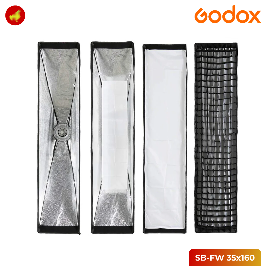 Godox Softbox SB-FW 30x120cm / 35x160cm / 80x120cm with Grid Mount Bowen