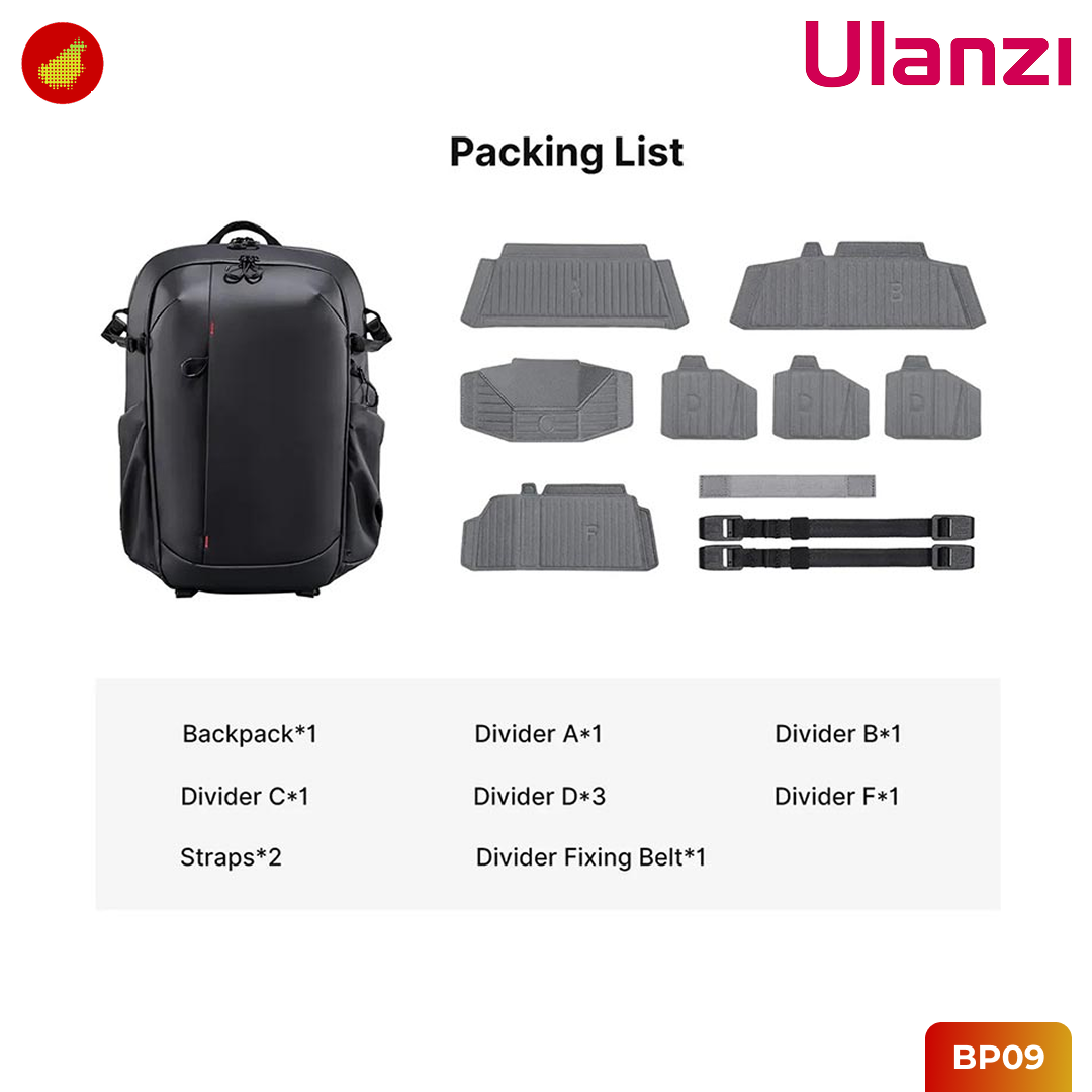 Ulanzi BP09 22L Traker Camera Bag Backpack - B011GBB1