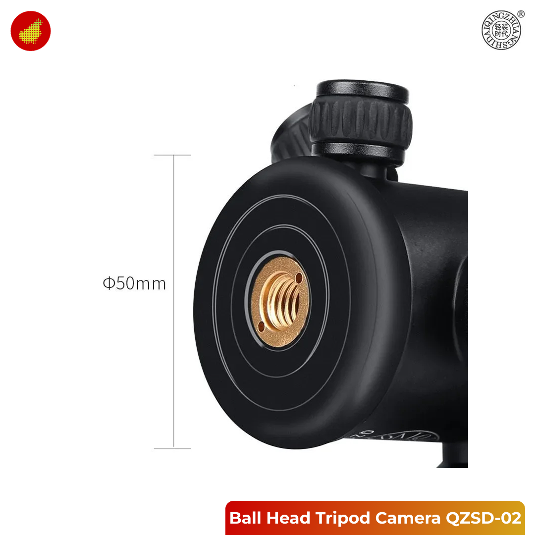 QZSD Ball Head Tripod Kamera DSLR Spherical 360 Swivel 1/4 Inch - QZSD-02