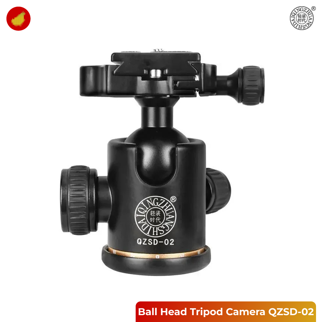 QZSD Ball Head Tripod Kamera DSLR Spherical 360 Swivel 1/4 Inch - QZSD-02