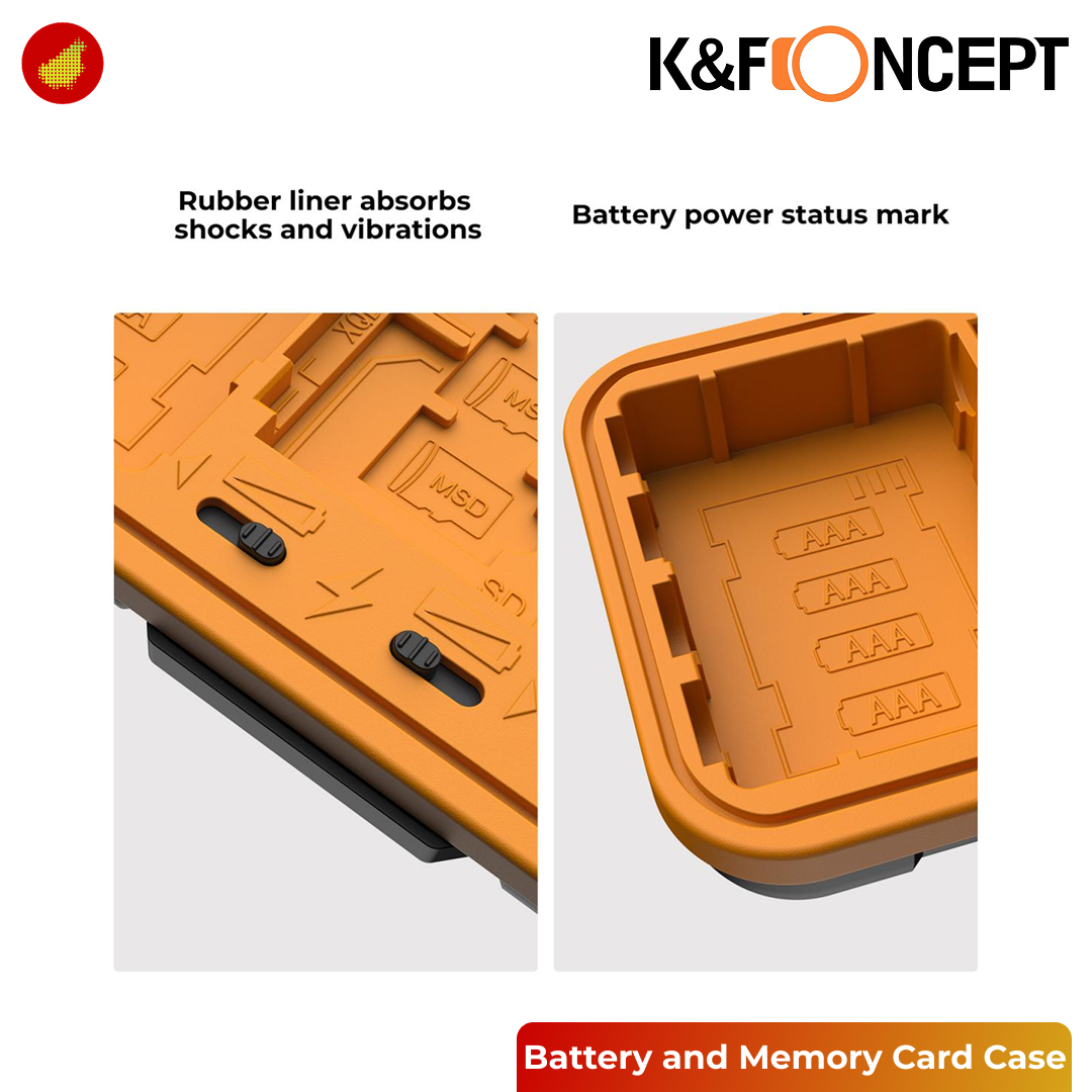 K&F Concept Camera Battery and Memory Card Case - 079