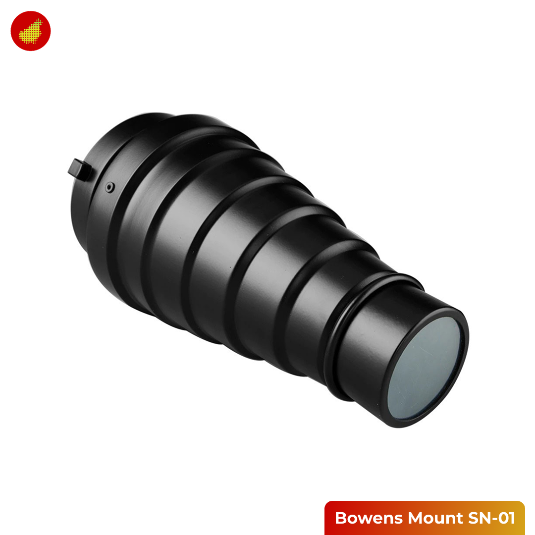 Bowens Mount Conical Snoot Honeycomb for Speedlight