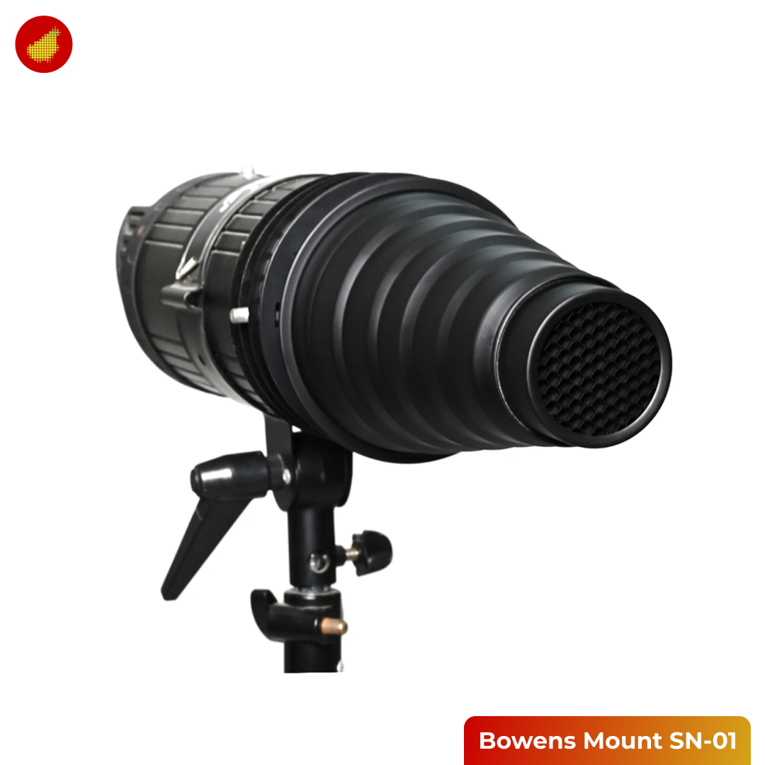 Bowens Mount Conical Snoot Honeycomb for Speedlight