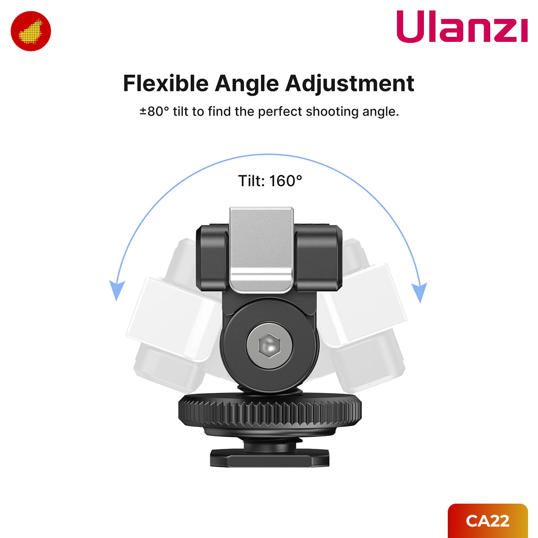 Ulanzi CA22 Cold Shoe Mount Adapter for Xtra Muse & DJI OSMO Nano/ Action 4/3 & Pocket 3 - C071GBB1