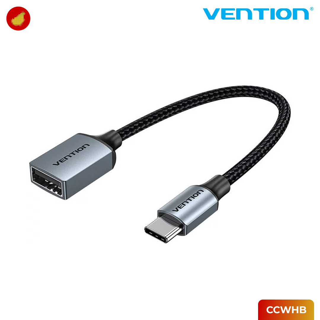 Vention USB-C 2.0 Male to USB-A Female OTG Cable - CCWHB