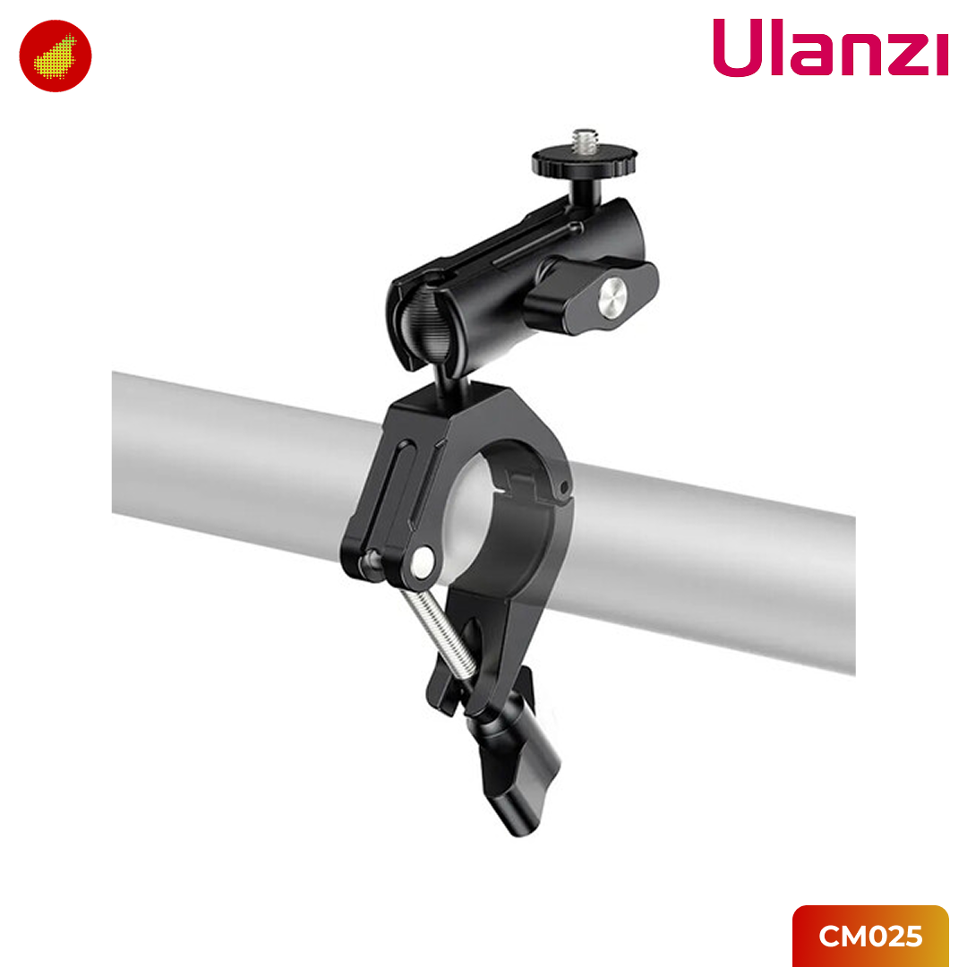 Ulanzi CM025 Bike / Motorcycle Handlebar Clamp Mount 360° Rotating for GoPro & Action Cam