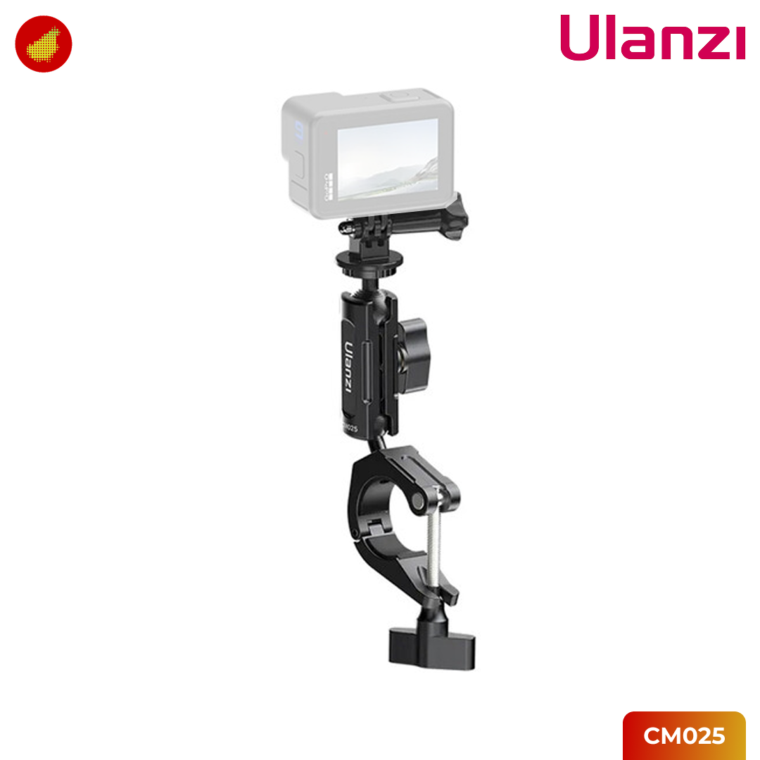 Ulanzi CM025 Bike / Motorcycle Handlebar Clamp Mount 360° Rotating for GoPro & Action Cam