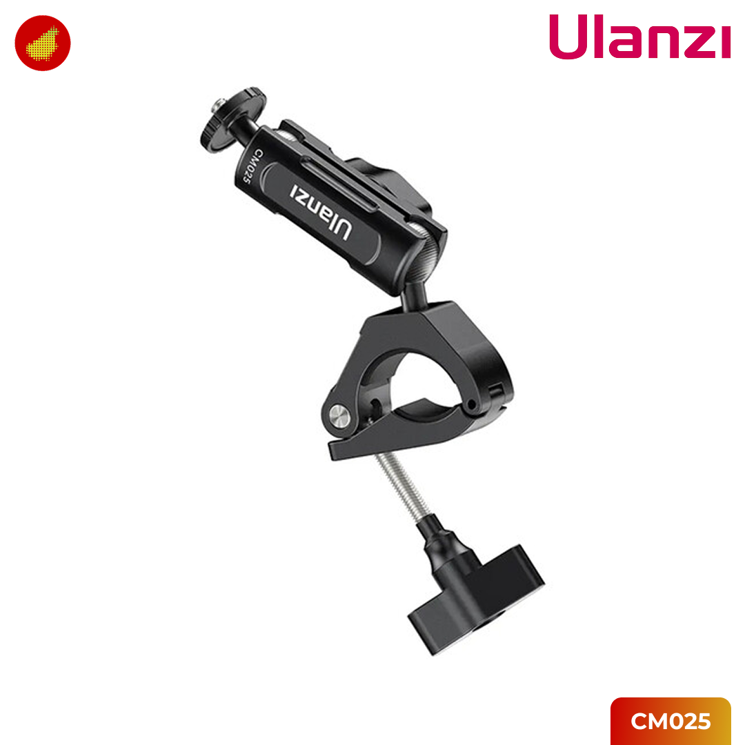 Ulanzi CM025 Bike / Motorcycle Handlebar Clamp Mount 360° Rotating for GoPro & Action Cam