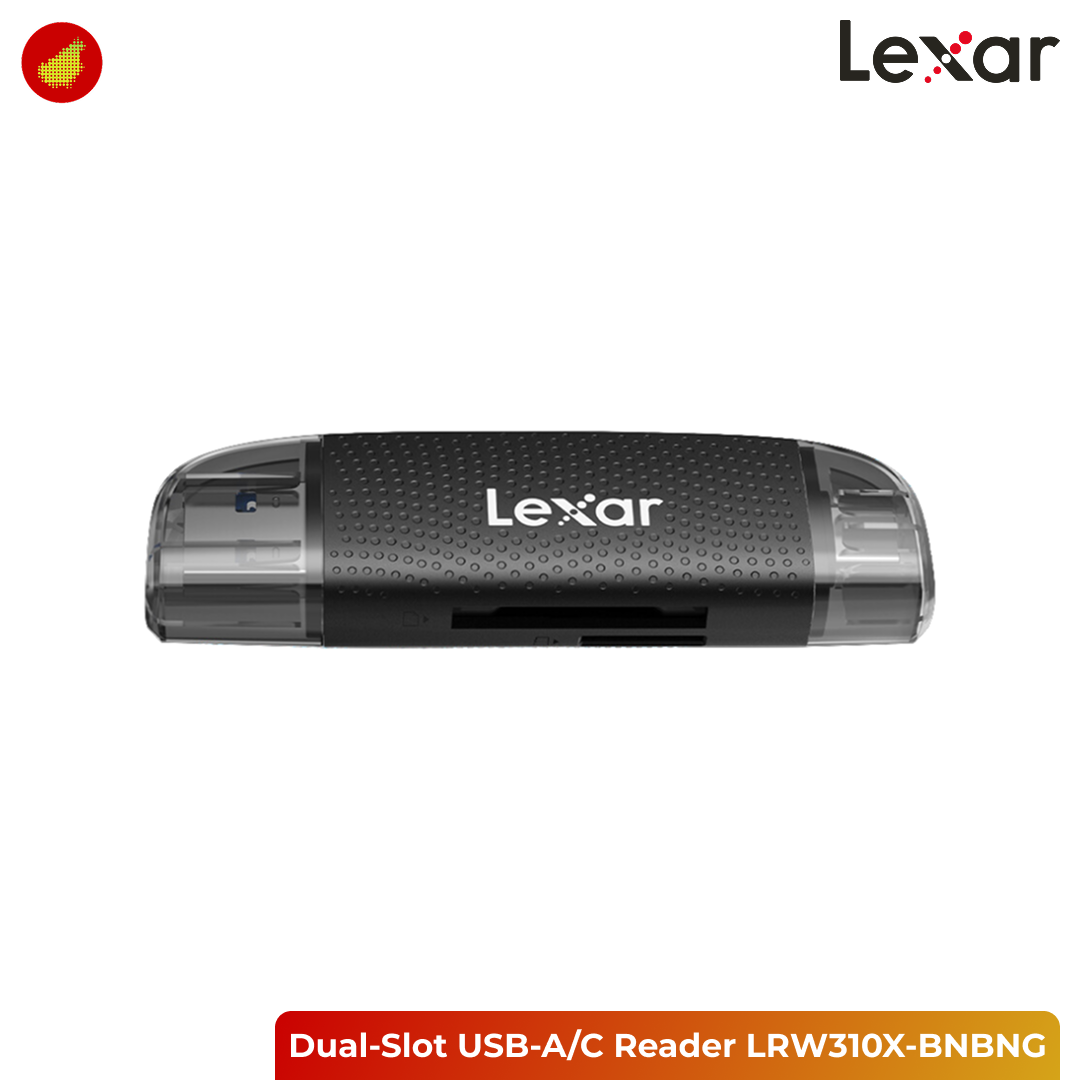 Lexar Dual-Slot USB-A/C Reader - LRW310X-BNBNG