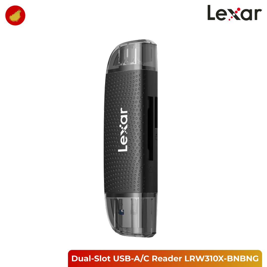 Lexar Dual-Slot USB-A/C Reader - LRW310X-BNBNG