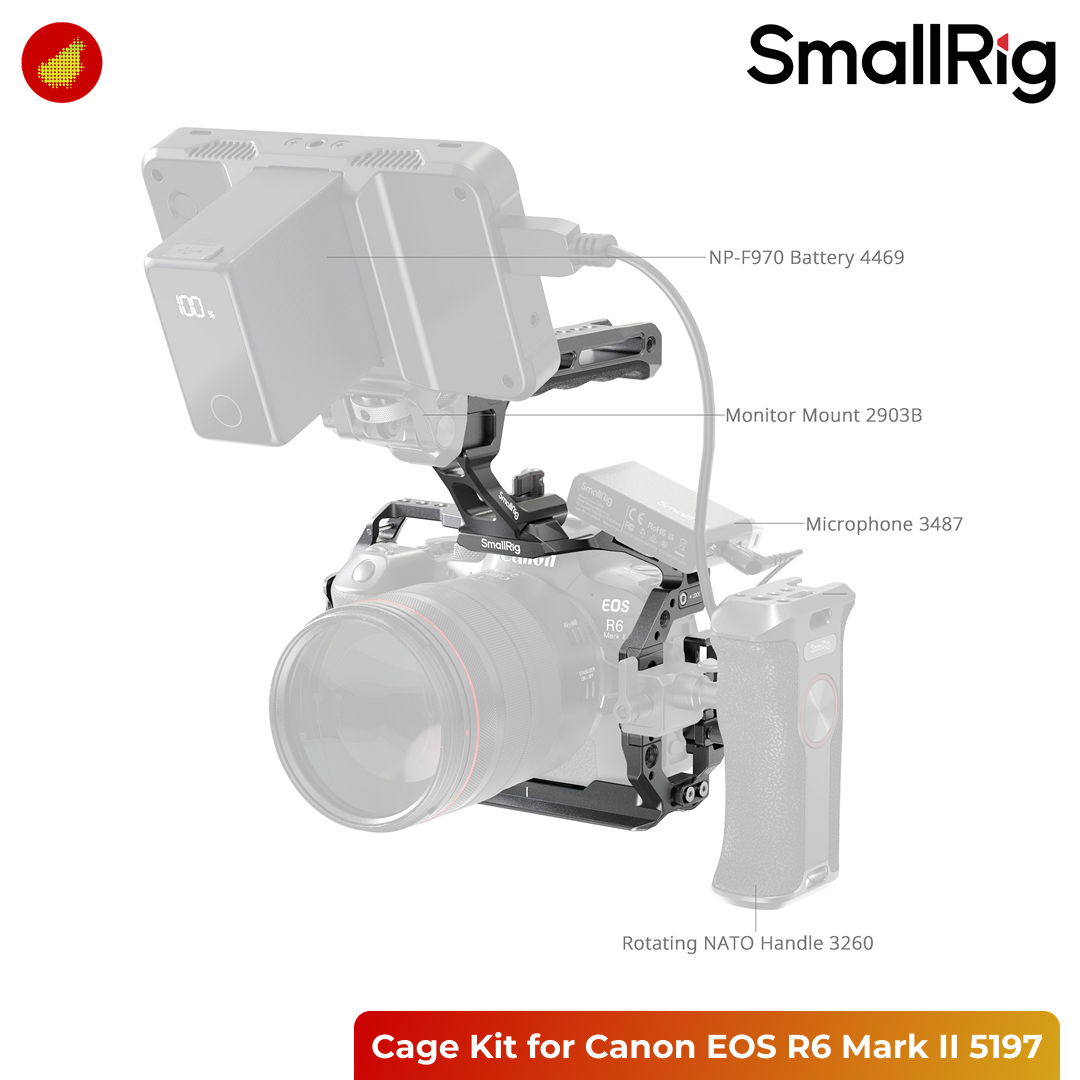 SmallRig Cage Kit for Canon EOS R6 Mark II - 5197