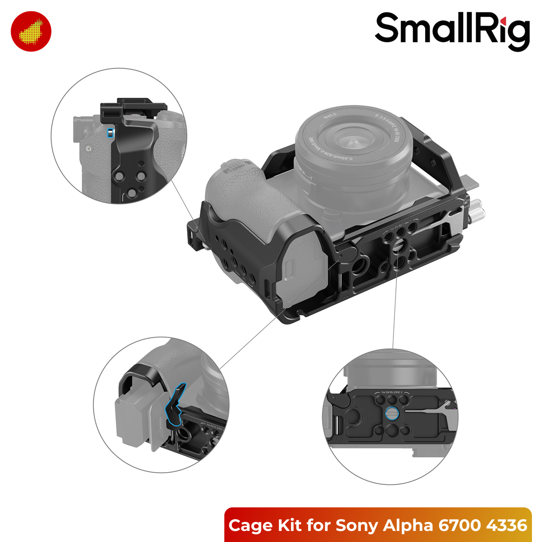 SmallRig Cage Kit for Sony Alpha 6700 - 4336