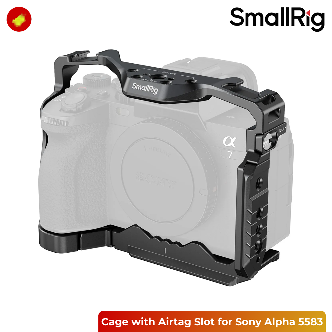 SmallRig Cage with Airtag Slot for Sony A7 V / A7R V / A7 IV / A7S III / A1 / A7R IV - 5583