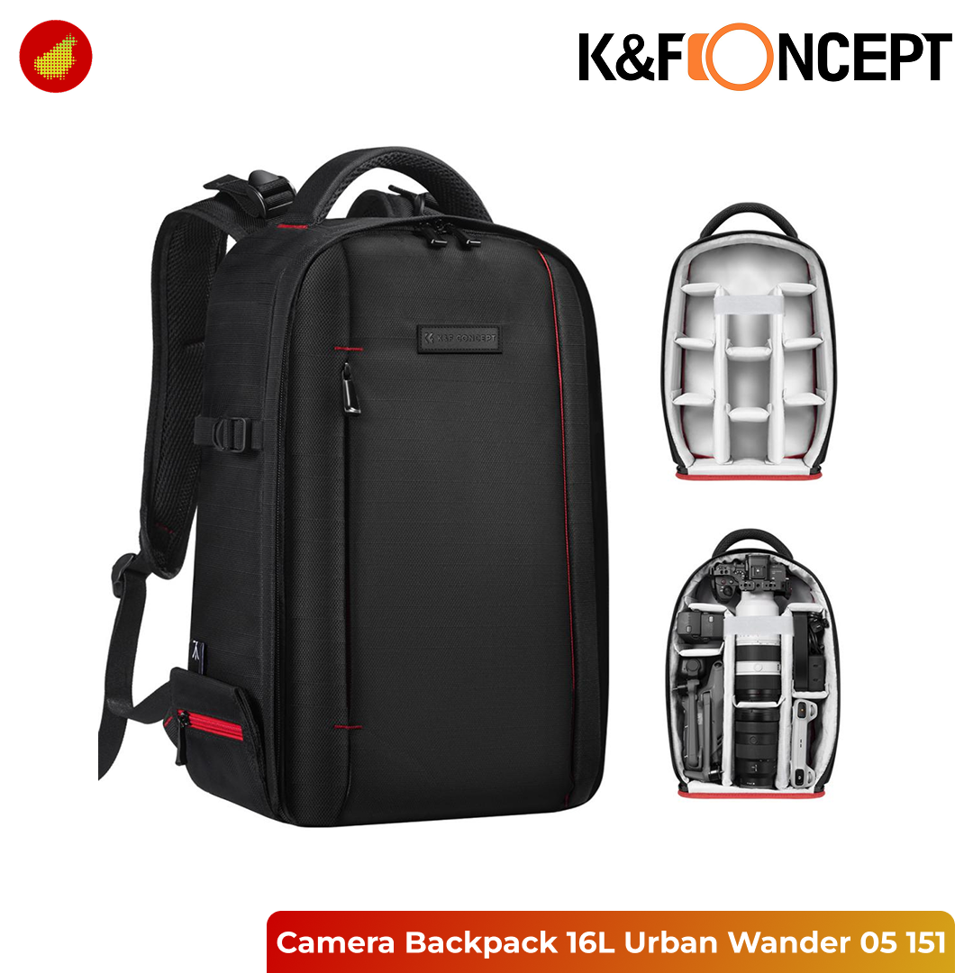 K&F Concept Camera Backpack 16L Urban Wander 05 for Photographers - KF13.151