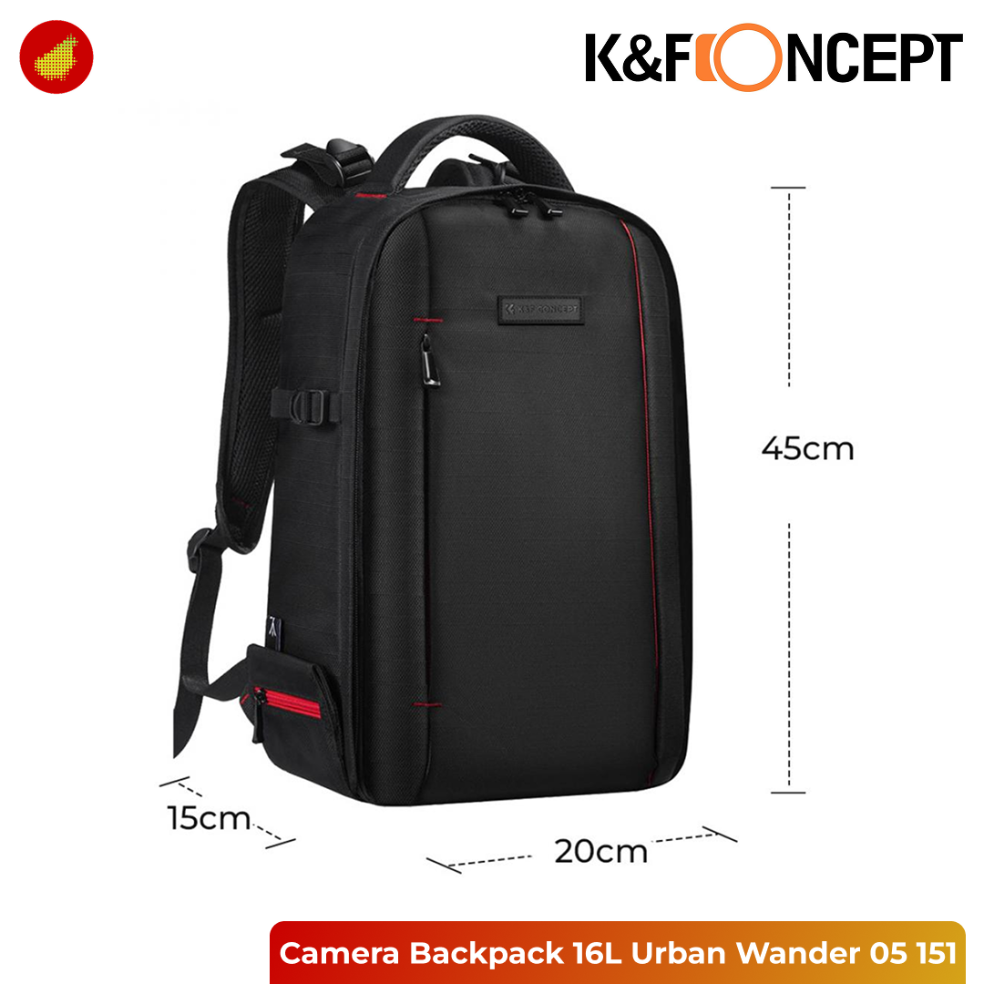 K&F Concept Camera Backpack 16L Urban Wander 05 for Photographers - KF13.151