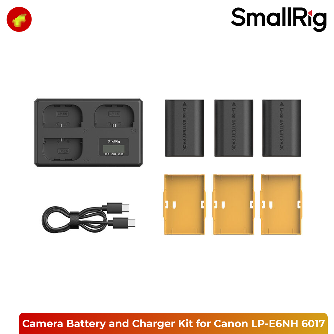 SmallRig Triple Camera Battery and Charger Kit for Canon LP-E6NH - 6017