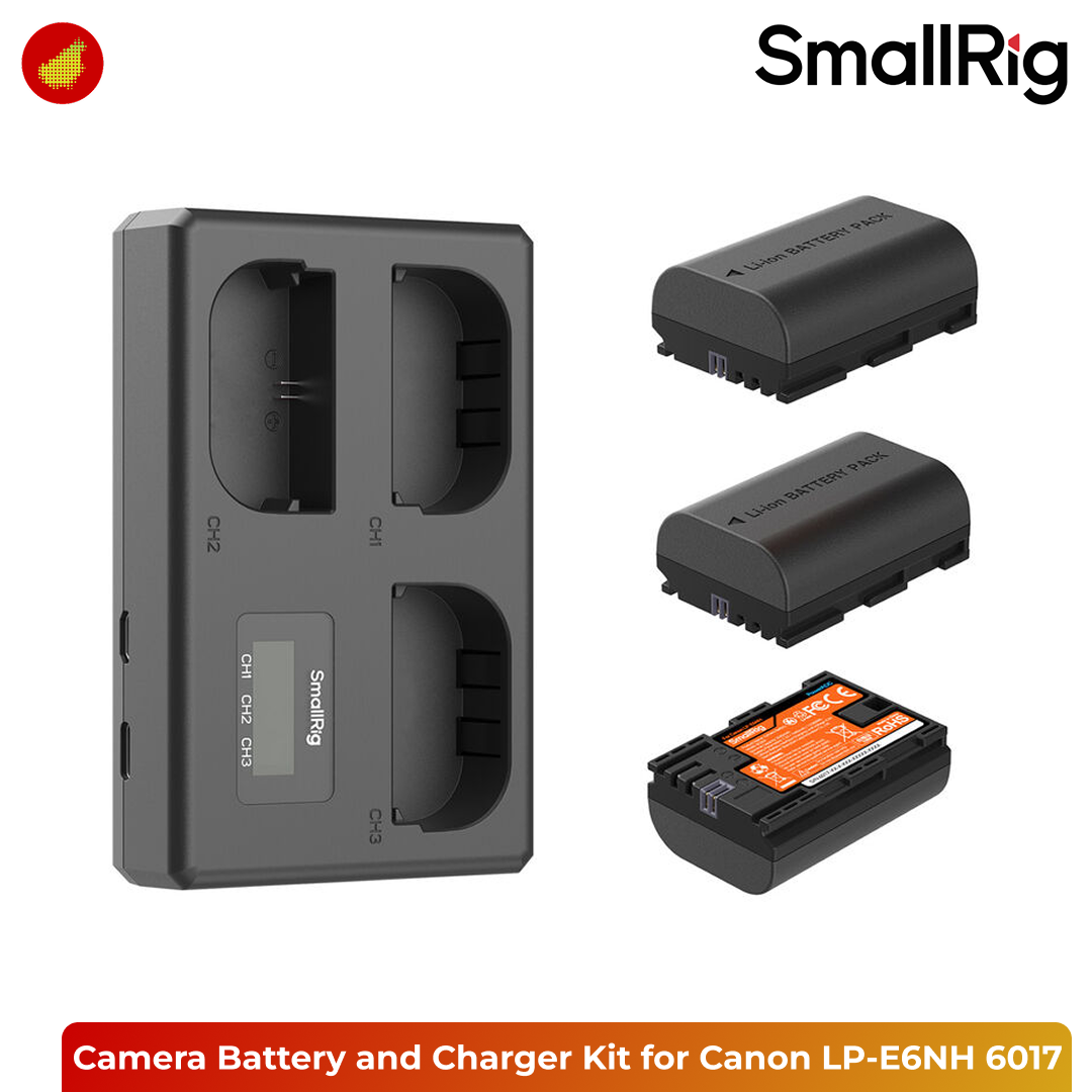 SmallRig Triple Camera Battery and Charger Kit for Canon LP-E6NH - 6017