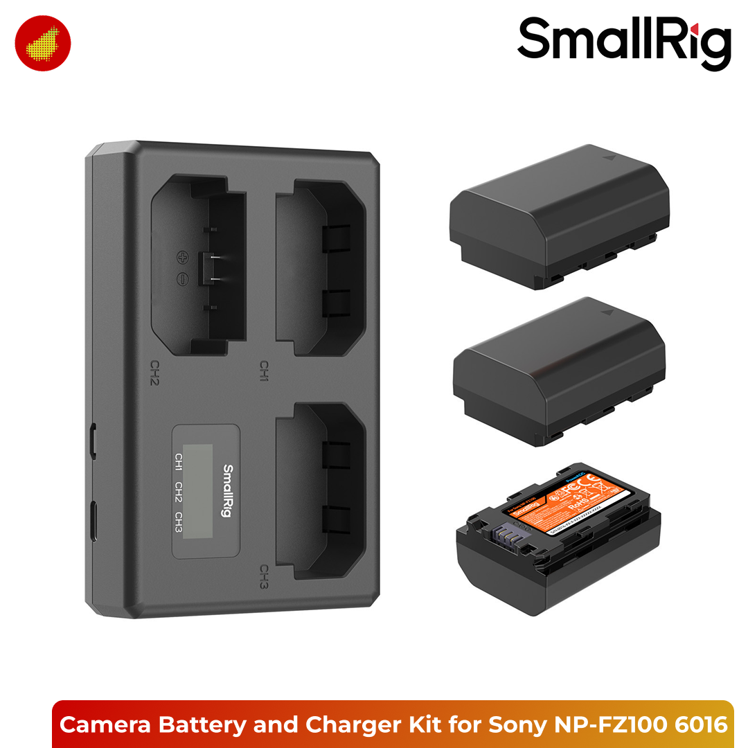 SmallRig Triple Camera Battery and Charger Kit for Sony NP-FZ100 - 6016
