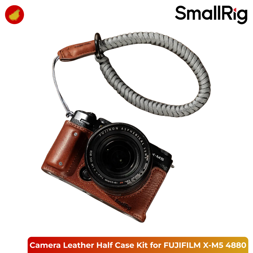 SmallRig Camera Leather Half Case Kit for FUJIFILM X-M5 - Brown 4880