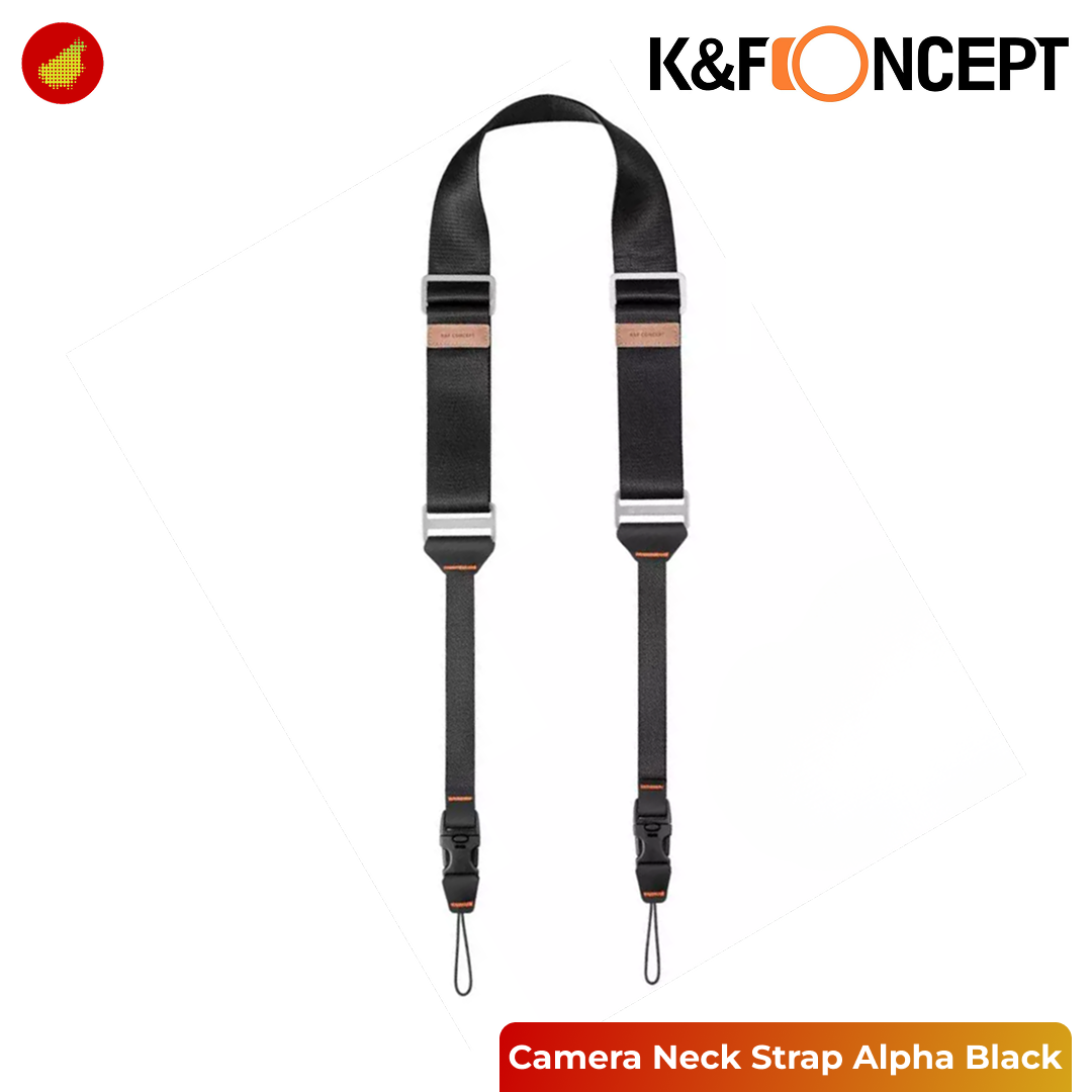 K&F Concept Camera Neck Strap with Quick Release Clip Alpha Strap - White 132 | Black 132V1
