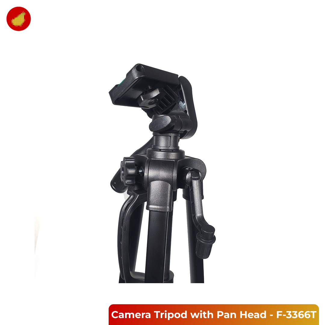 Professional Camera Tripod with Pan Head 360 Panoramic - F-3366T