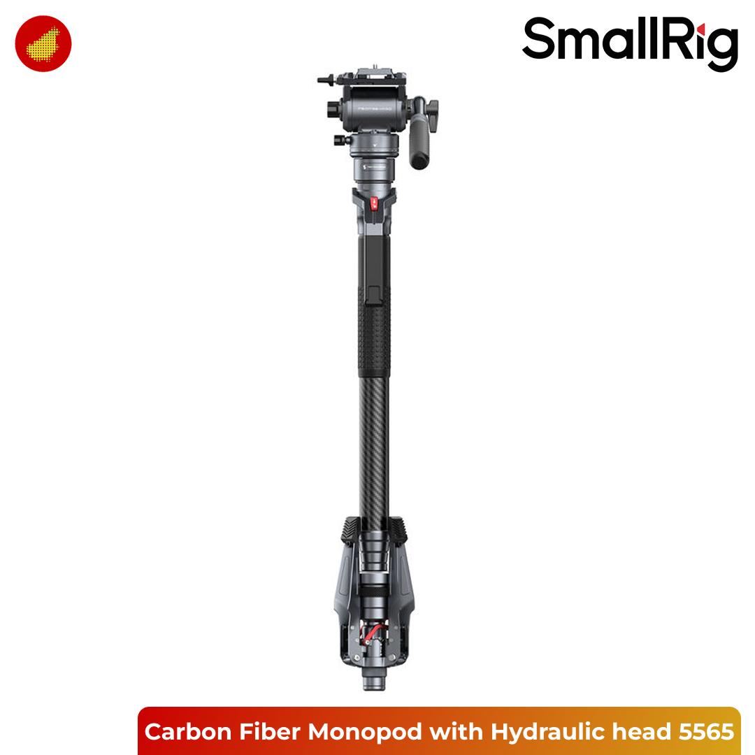 SmallRig Carbon Fiber Monopod Tripod with Hydraulic Head for Video - 5565