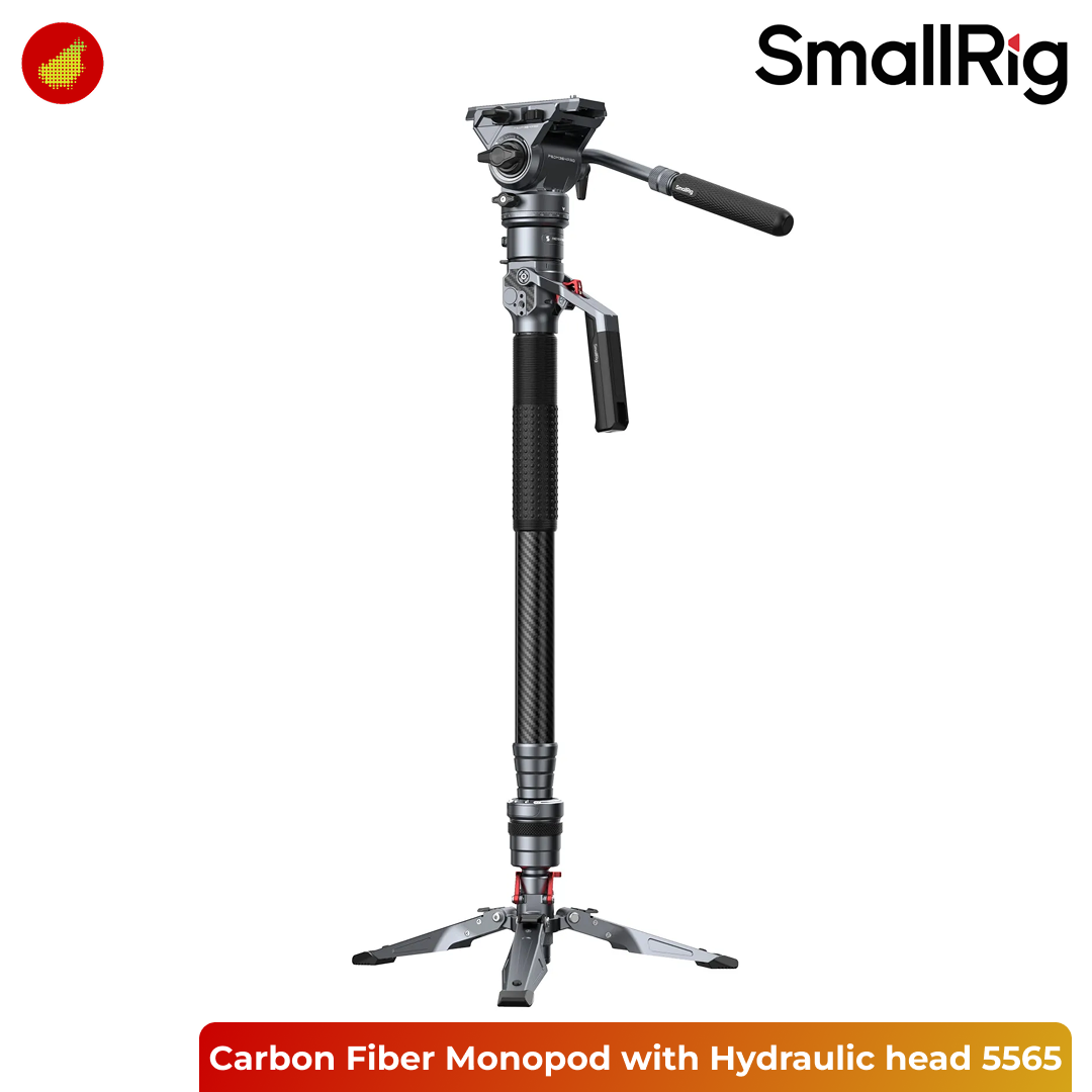 SmallRig Carbon Fiber Monopod Tripod with Hydraulic Head for Video - 5565