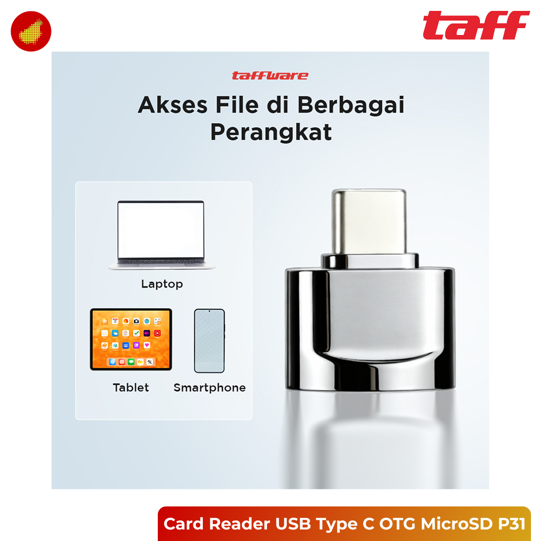 Taffware Card Reader USB Type C OTG MicroSD - P31