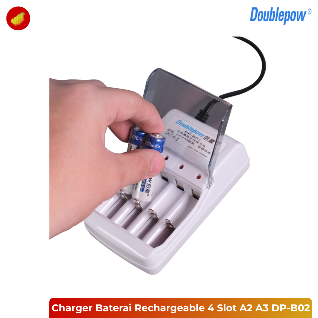 Doublepow Charger Baterai Rechargeable 4 Slot AA AAA - DP-B02