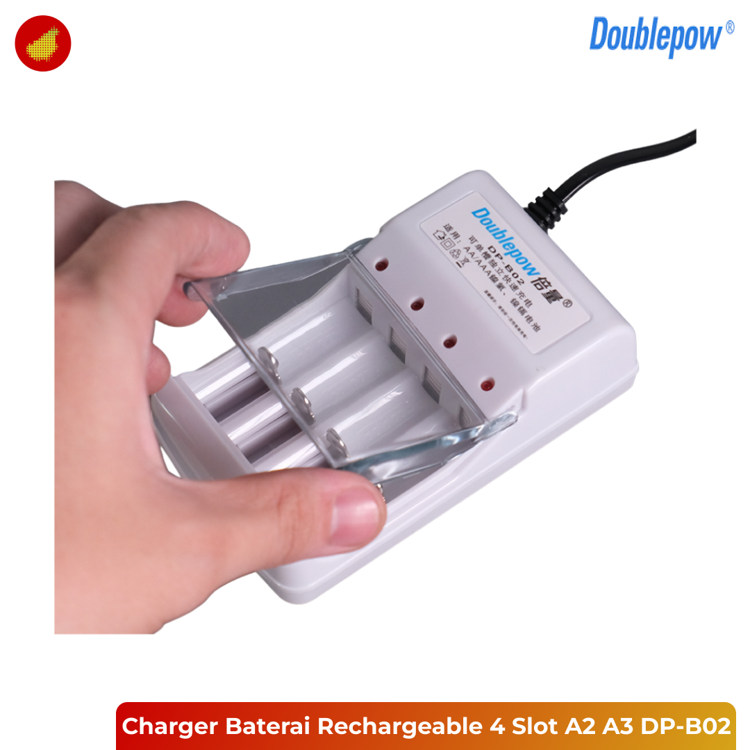 Doublepow Charger Baterai Rechargeable 4 Slot AA AAA - DP-B02