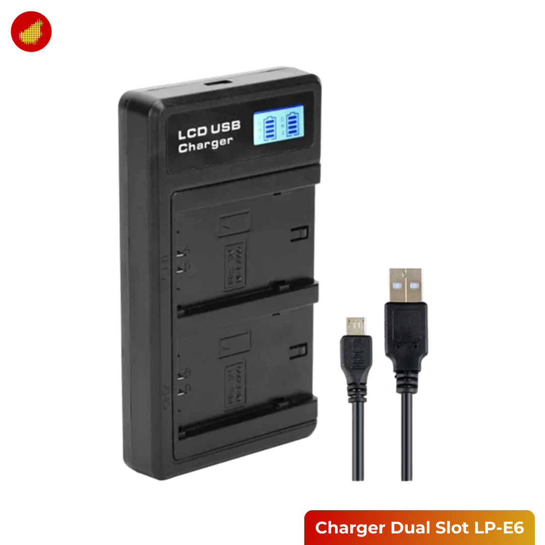 Charger Dual Slot LP-E6